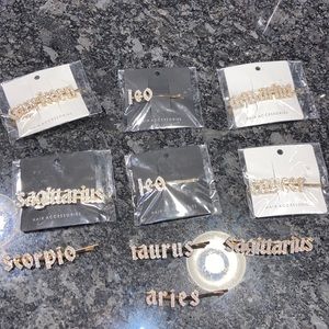 10 Zodiac hair clips